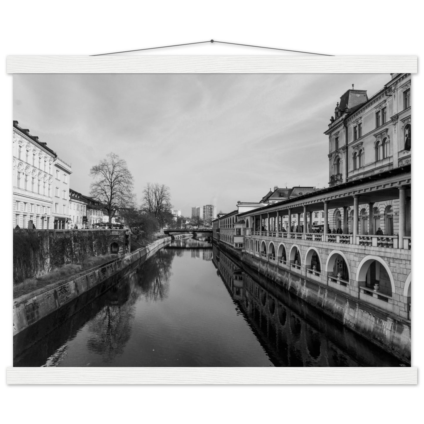 Ljubljana-Premium Semi-Glossy Paper Poster with Hanger