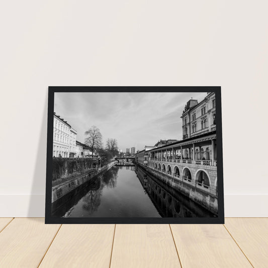 Ljubljana-Premium Matte Paper Wooden Framed Poster