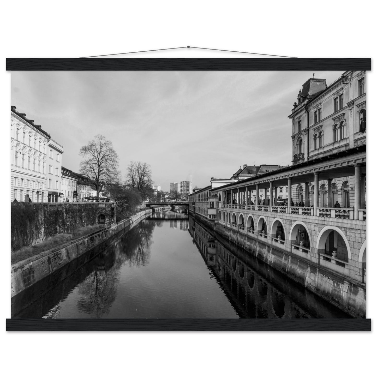 Ljubljana-Premium Semi-Glossy Paper Poster with Hanger