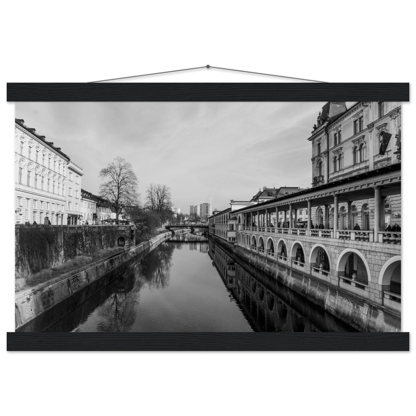 Ljubljana-Premium Semi-Glossy Paper Poster with Hanger