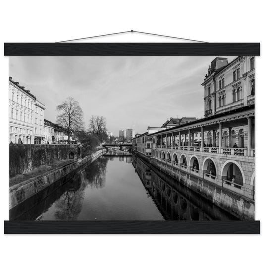 Ljubljana-Premium Semi-Glossy Paper Poster with Hanger