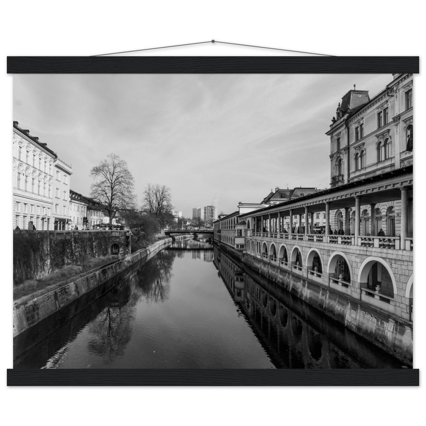 Ljubljana-Premium Semi-Glossy Paper Poster with Hanger