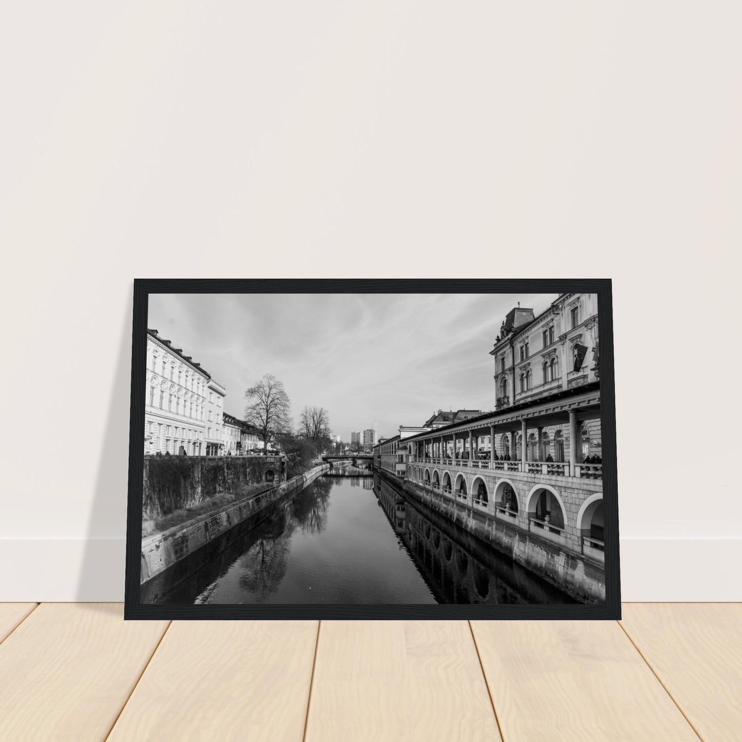 Ljubljana-Premium Matte Paper Wooden Framed Poster