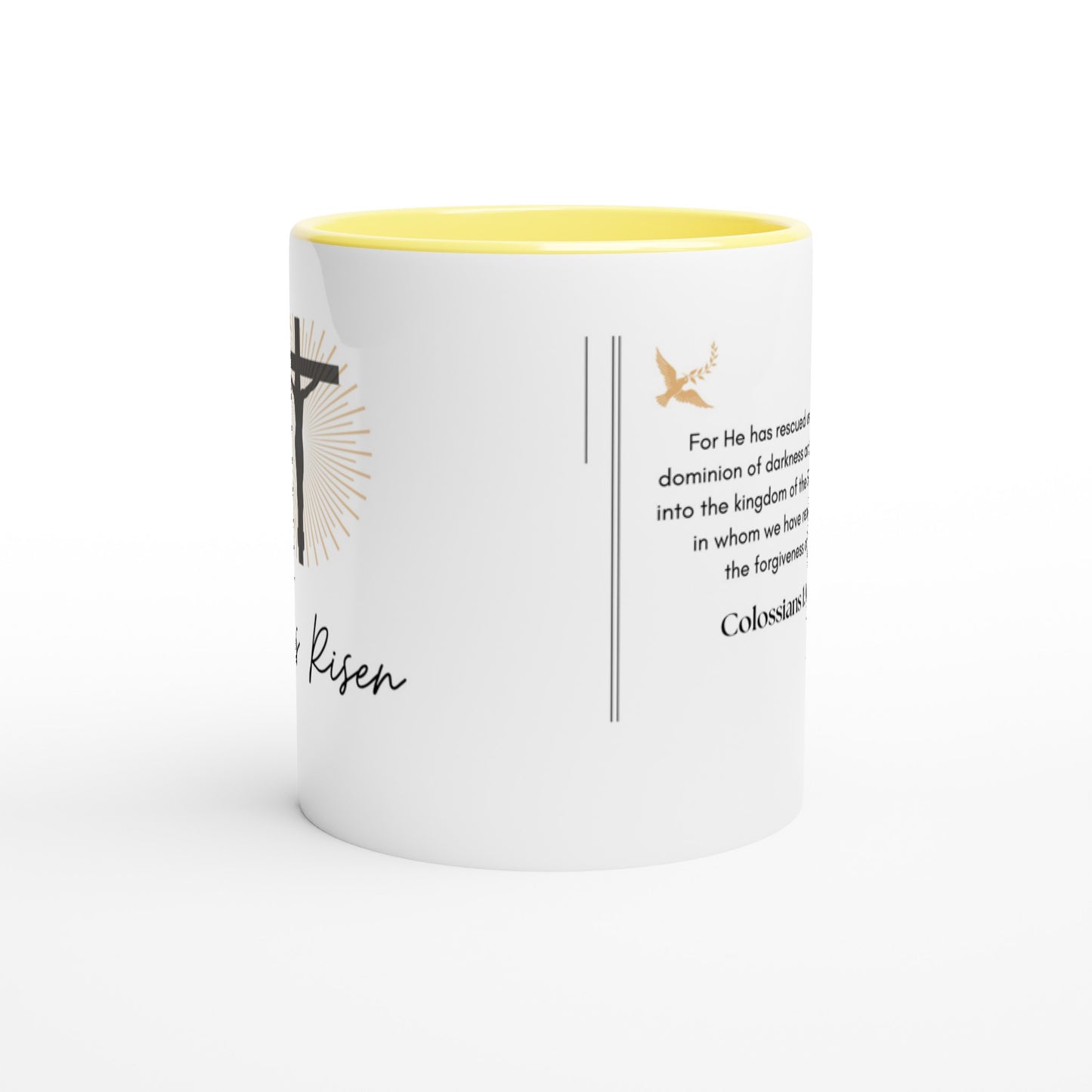 Religious Ceramic Mug-  He is Risen