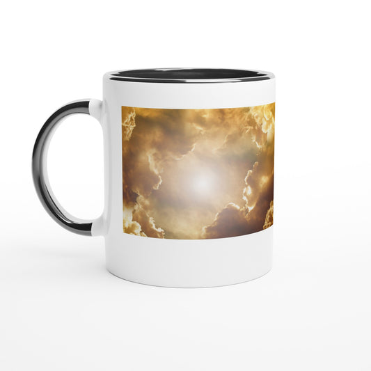 Religious Ceramic Mug with Color Inside