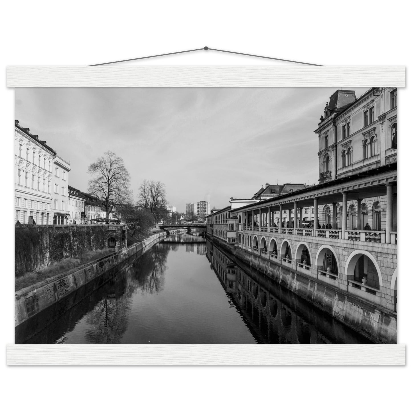 Ljubljana-Premium Semi-Glossy Paper Poster with Hanger