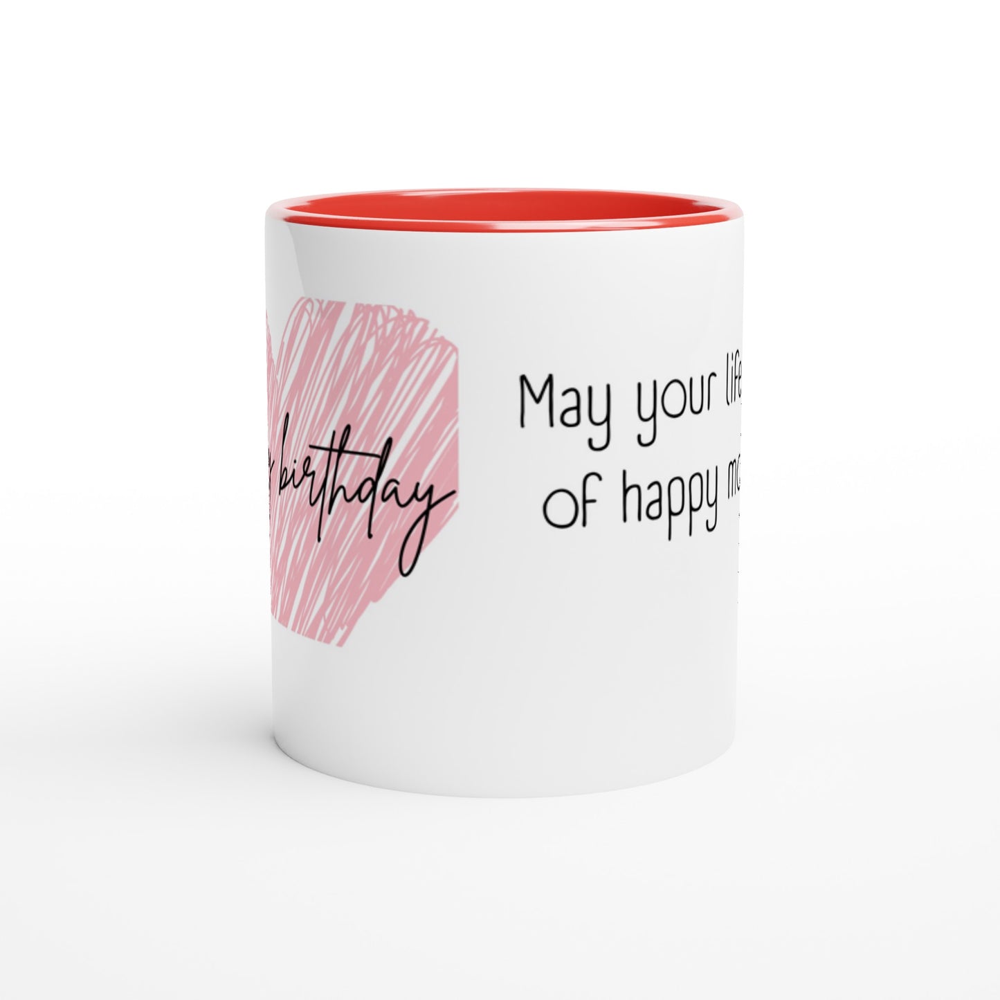 Happy birthday Ceramic Mug with Color Inside